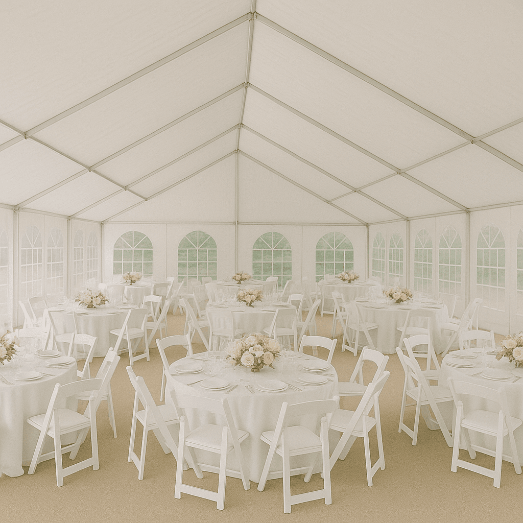 Beautiful wedding ceremony setup